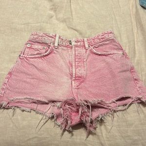 Pink Zara Jean shorts size 4